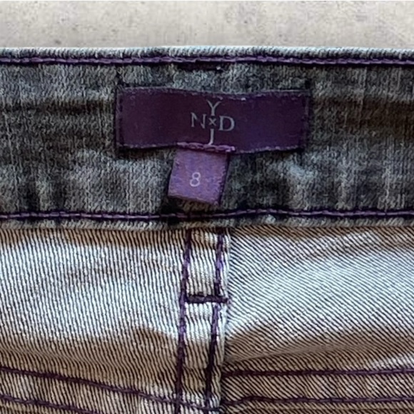 NYDJ Not My Daughter’s Jeans Denim Leopard    Black Stretch Great Condition! - Picture 7 of 15